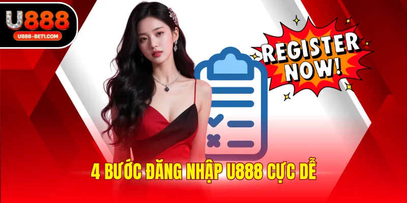 4 bước đăng nhập U888 cực dễ